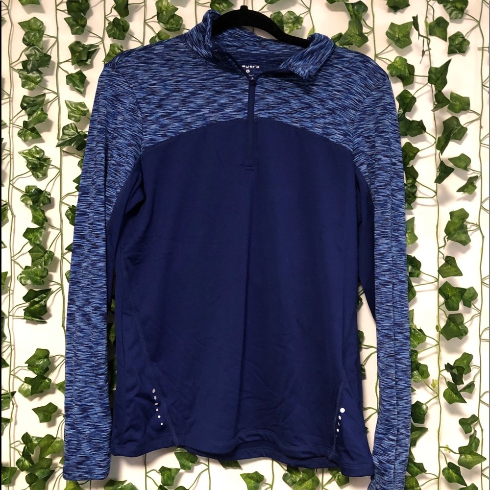 blue quarter zip